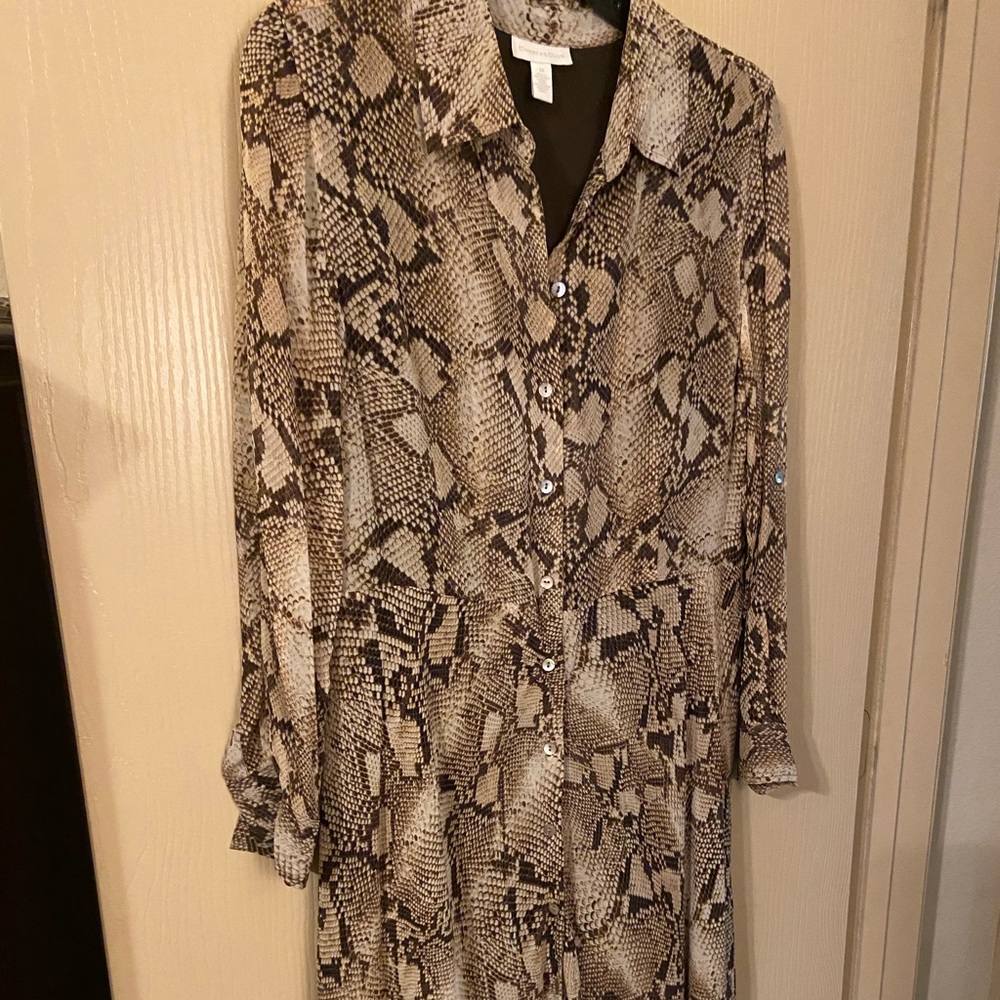Snake Print Maxi Dress